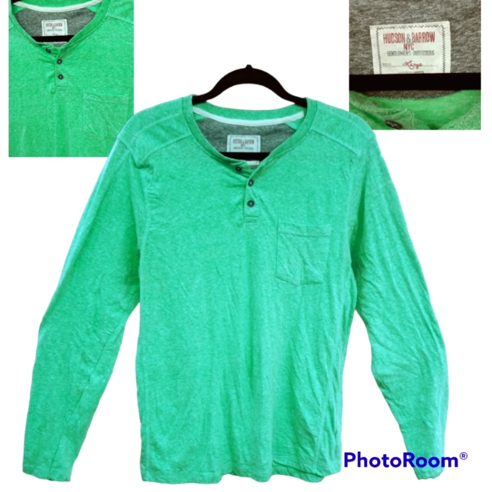 Hudson & Barrow Men's Long Sleeve Henley